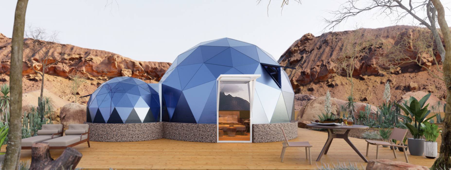 尖扎县球形智能光伏玻璃星空房